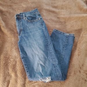 Blue Damaged Jeans